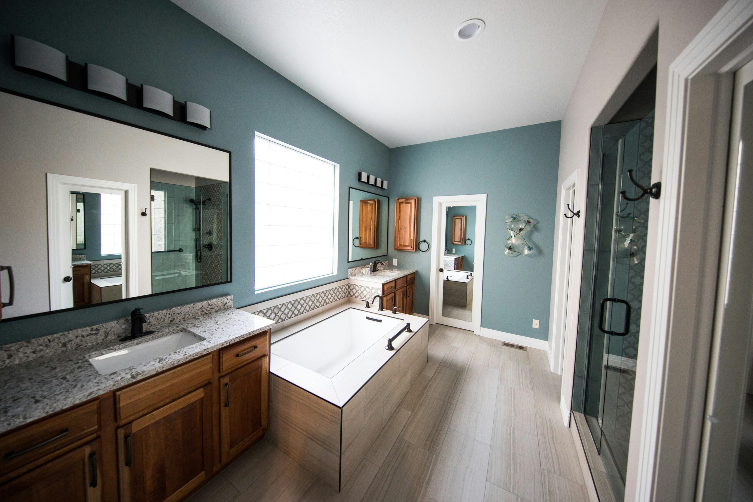 Renovated bathroom in Burlington, Ontario